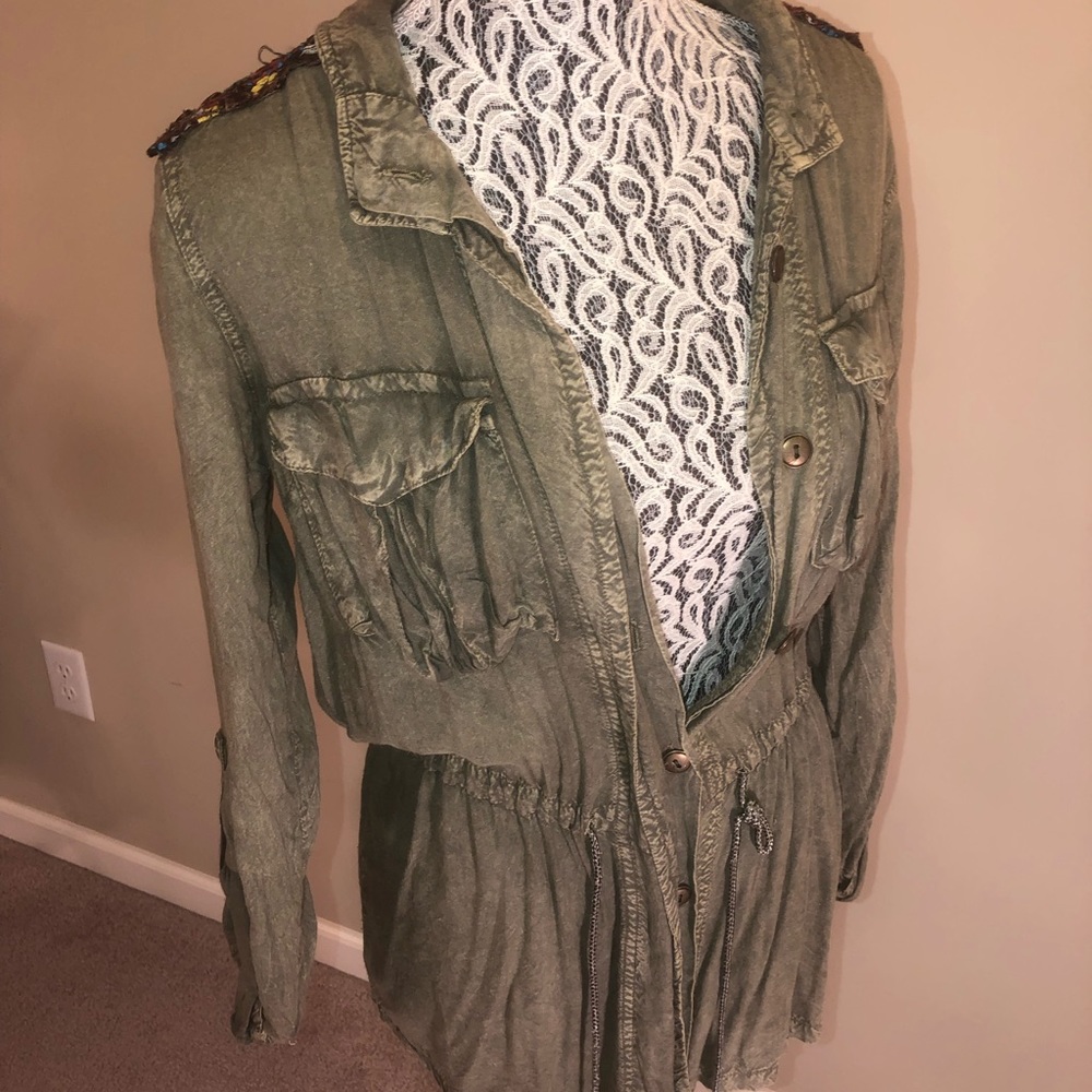 Urban outfitters embellished green cargo jacket - Picture 7 of 7